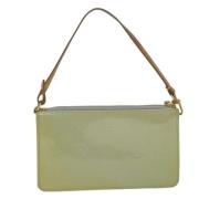 Pre-owned Leather handbags Louis Vuitton Vintage , Green , Dames