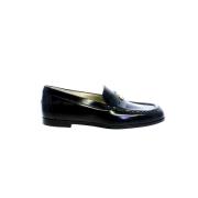 Zwarte leren loafer Ines De La Fressange Paris , Black , Dames