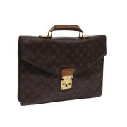 Pre-owned Canvas louis-vuitton-bags Louis Vuitton Vintage , Brown , Da...