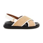 Flat Sandals Marni , Beige , Dames