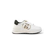 Geweldige 20 Wit/Goud Paillet Logo Sneakers Liu Jo , White , Dames