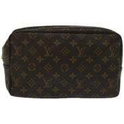 Pre-owned Canvas clutches Louis Vuitton Vintage , Brown , Dames