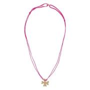 Roze klavertje ketting Ines De La Fressange Paris , Pink , Dames