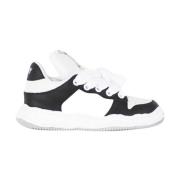 Geperforeerde Leren Wayne Sneakers Mihara Yasuhiro , Black , Heren