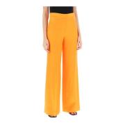 Wide Trousers Stella McCartney , Orange , Dames