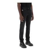 Slim-fit Jeans Versace , Black , Heren