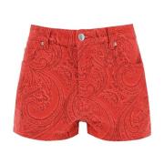 Short Shorts Etro , Red , Dames