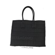 Pre-owned Cotton shoulder-bags Salvatore Ferragamo Pre-owned , Black ,...
