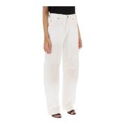 Wide Trousers Darkpark , White , Dames