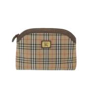 Pre-owned Fabric clutches Burberry Vintage , Brown , Dames