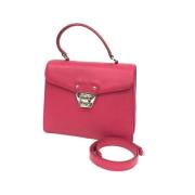 Pre-owned Leather handbags Salvatore Ferragamo Pre-owned , Pink , Dame...