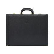 Pre-owned Leather briefcases Loewe Pre-owned , Black , Dames
