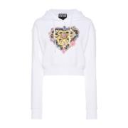 Witte Grafische Sweaters Versace Jeans Couture , White , Dames