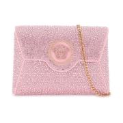 Kristalversierde Envelop Clutch Versace , Pink , Dames