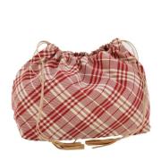 Pre-owned Canvas clutches Burberry Vintage , Red , Dames