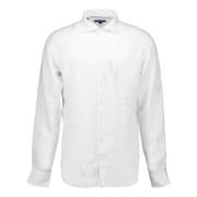 lange mouw overhemden wit Eton , White , Heren