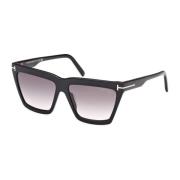 Eden Zonnebril Zwart 01B Tom Ford , Black , Dames