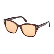 Elsa Zonnebril Bruin Gradient Lens Tom Ford , Brown , Dames