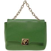 Pre-owned Leather handbags Versace Pre-owned , Green , Dames