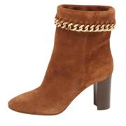 Pre-owned Suede boots Casadei Pre-owned , Brown , Dames