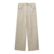 Wide Trousers MOS Mosh , Beige , Dames