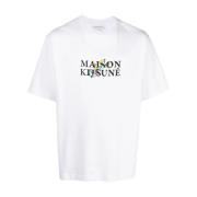 T-Shirts Maison Kitsuné , White , Heren