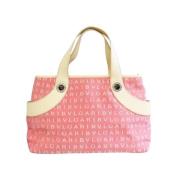 Pre-owned Canvas handbags Bvlgari Vintage , Pink , Dames