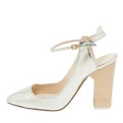 Pre-owned Leather heels Chloé Pre-owned , Gray , Dames
