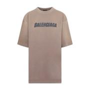 T-Shirts Balenciaga , Brown , Dames
