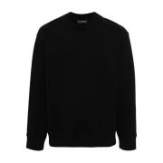 Zwarte Eagle Sweatshirt Emporio Armani , Black , Heren