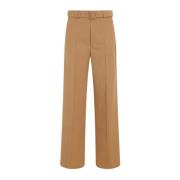 Wide Trousers Dries Van Noten , Brown , Heren