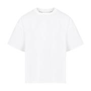 Dubbellaags Gestreept Katoenen T-shirt Bottega Veneta , White , Dames