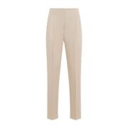 Empoli Katoenen Twill Broek Max Mara , Beige , Dames