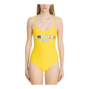 Swim Swimsuit Moschino , Yellow , Dames