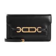 Kalfsleren Handtas in Zwart Tom Ford , Black , Dames