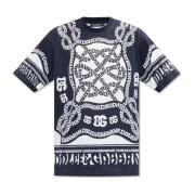 Bedrukt T-shirt Dolce & Gabbana , Multicolor , Heren