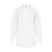 Optical White Shirt Alexander McQueen , White , Dames