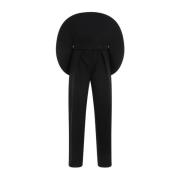 Zwarte Rond Broek Jacquemus , Black , Dames