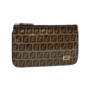 Pre-owned Canvas fendi-bags Fendi Vintage , Brown , Dames