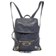 Pre-owned Leather backpacks Balenciaga Vintage , Blue , Dames