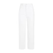 Witte Broek Moncler , White , Dames