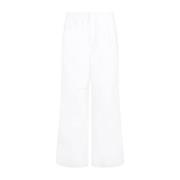 Katoenen Broek in Porselein Kleur Jil Sander , White , Heren