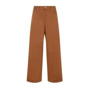 Wide Trousers Carhartt Wip , Brown , Heren