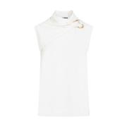 Gedrapeerd Gebreid Hemdje Jil Sander , White , Dames