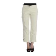 Chique Beige Capri Cropped Broek Ermanno Scervino , Beige , Dames