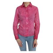 Stijlvolle Roze Polo Blouse Ermanno Scervino , Pink , Dames