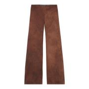 Polina, broek van katoen en zijde Cortana , Brown , Dames