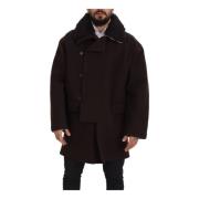 Double-Breasted Coats Dolce & Gabbana , Brown , Heren