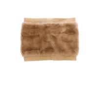 Luxe Beige Mink Bont Sjaal Dolce & Gabbana , Beige , Dames