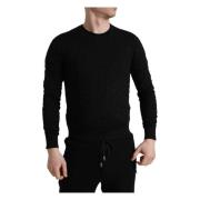 Round-neck Knitwear Dolce & Gabbana , Black , Heren